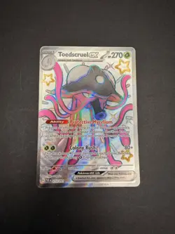 Pokemon TCG Toedscruel EX 213/091 Shiny Ultra Rare Sv: Paldean Fates - Image 1