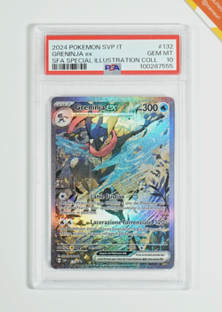 Pokemon PSA 10 Greninja Ex #132 SVP IT Special Illustration Coll 2024 Italiano - Image 1