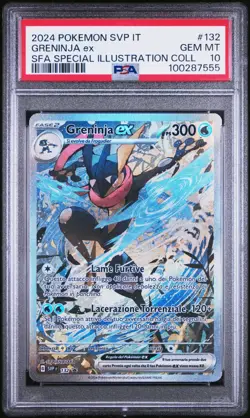 Pokemon PSA 10 Greninja Ex #132 SVP IT Special Illustration Coll 2024 Italiano - Image 2