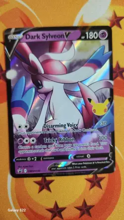 Pokemon TCG Celebrations Dark Sylveon V Black Star Promo Card SWSH134 - Image 1