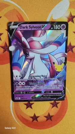 Pokemon TCG Celebrations Dark Sylveon V Black Star Promo Card SWSH134 - Image 2