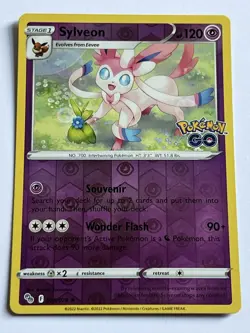 Sylveon 035 / 078 Pokemon GO 2022 Near Mint Reverse Holo Rare - Image 4