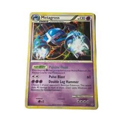 Pokemon Metagross NM 4/95 Unleashed Holo Rare Cracked Ice 2010 - Image 1