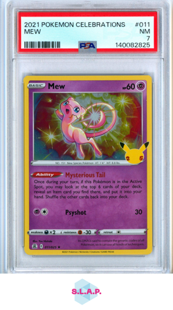 MEW POKEMON CELEBRATIONS 2021 011 PSA 7 - Image 1