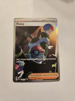 The Pokemon Company Pokemon TCG Penny 239/091 SV: Paldean Fates Special Illustr… - Image 1