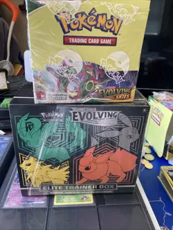 1x EMPTY Pokemon Evolving Skies Booster Display +Empty Packs! 🔥+ETB collector's - Image 1