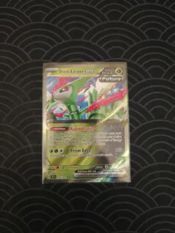 Pokemon TCG Iron Leaves EX Temporal Forces Holo Double Rare Card 025/162 - Image 1