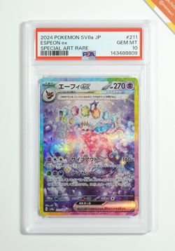 Pokemon PSA 10 Espeon Ex #211 SV8a Special Art Rare 2024 Japanese - Image 1