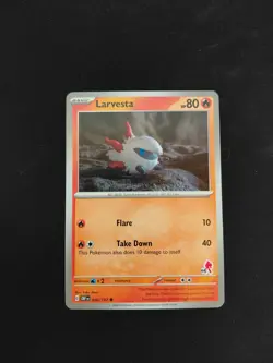 Pokemon TCG - Larvesta (BA A44) - [040/197] Obsidian Flames - Image 1