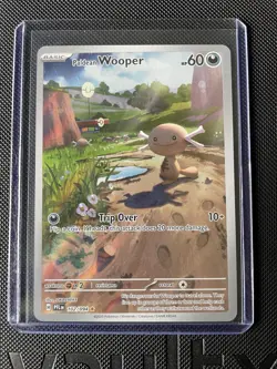 Pokemon Paldean Wooper 102/094 Phantasmal Flames Illustration Rare Holo 60 HP T… - Image 1