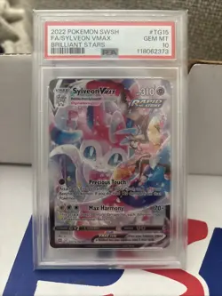 Sylveon VMAX TG15/TG30 PSA 10 Gem Mint Brilliant Stars Pokemon TCG - Image 1