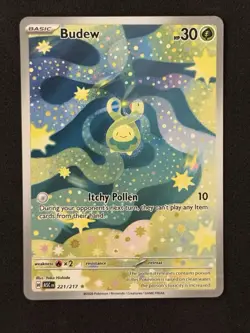Pokemon TCG Budew 221/217 Illustration Rare Ascended Heroes NM Pack Fresh - Image 1