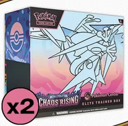 Pokemon Center Chaos Rising ETB(s) x2 - Confirmed preorder - 2 PC ETBS [PRESALE] - Image 1