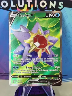 Pokemon Starmie V 166/189 Astral Radiance Sword & Shield FULL ART - Image 1