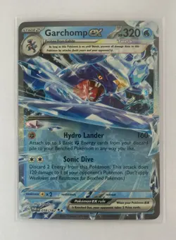 Garchomp ex 038/182 SV04: Paradox Rift Double Rare Pokemon NM/M - Image 1