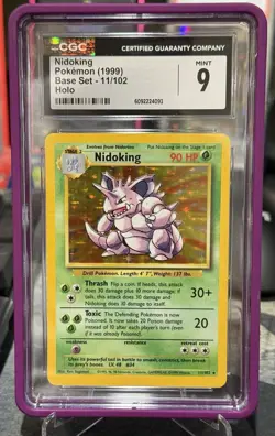 Pokemon TCG Nidoking Base Set Holo Unlimited Rare (Relisted Buyer Cancelled) - Image 1