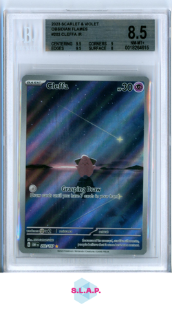 CLEFFA POKEMON - 2023 OBSIDIAN FLAMES - ENGLISCH BECKETT 8.5 - Image 1