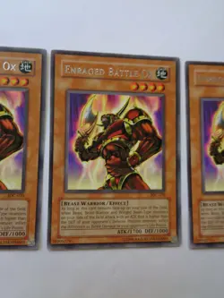 Playset: 3x Enraged Battle Ox IOC-070 (Rare, Unlimited, Lightly Played / LP) - Image 4