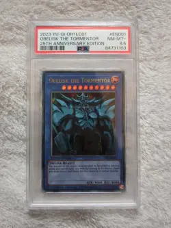Yu-Gi-Oh! Obelisk The Tormentor LC01-EN001 Limited Edition PSA 8.5 - Image 1