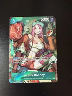 One Piece CCG Jewelry Bonney OP07-026 Sr Alt Art NM - Image 1