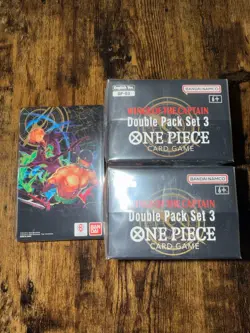 One Piece TCG Wings of the Captain Double Pack Set 3 (OP-06) Factory Sealed x3 - Image 1