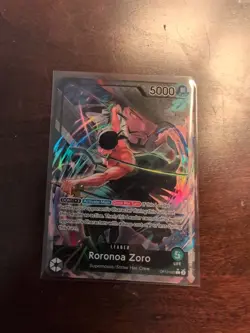 Roronoa Zoro Parallel OP12-020 L Legacy of the Master ONE PIECE Card ENGLISH - Image 1