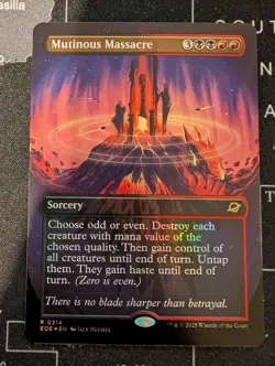 MTG Mutinous Massacre Extended Foil Edge of Eternities (EOE) #0314 NM - Image 1