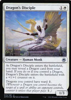 ADVENTURES IN THE FORGOTTEN REALMS..DRAGONS DISCIPLE..FOIL..MTG..NRMT NP...UNC - Image 1