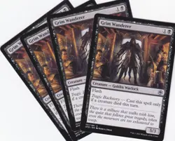 4X ADVENTURES IN THE FORGOTTEN REALMS..GRIM WANDERER..MTG..NRMT NP..UNCOMMON - Image 1