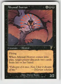 Abyssal Horror R 7th Edition 115 MTG - Image 1