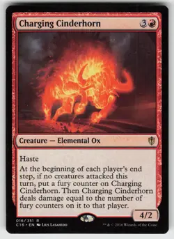 Charging Cinderhorn R Commander 2016 16 MTG - Image 1