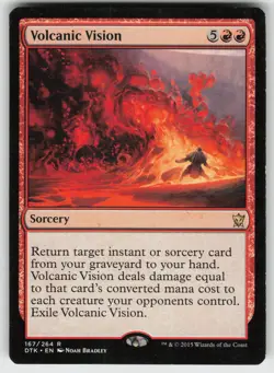Volcanic Vision R Dragons of Tarkir 167 MTG - Image 1