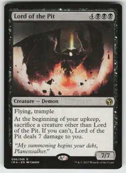 Lord of the Pit R Iconic Masters 96 MTG - Image 1