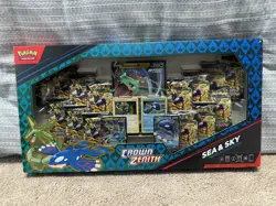 Pokemon TCG Crown Zenith Sea and Sky Premium Collection Box, 14 Packs 190367 - Image 1