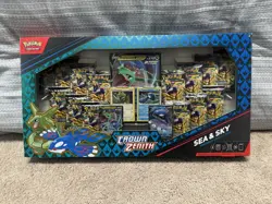 Pokemon TCG Crown Zenith Sea and Sky Premium Collection Box, 14 Packs 190367 - Image 1