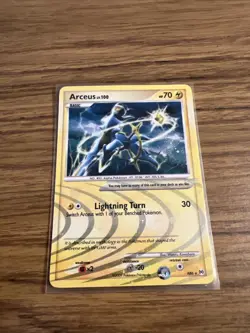 Arceus Lv.100 AR6 Holo Pokemon Card Platinum Promo LP Crease - Image 1