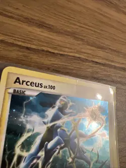 Arceus Lv.100 AR6 Holo Pokemon Card Platinum Promo LP Crease - Image 2