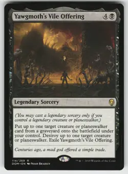 Yawgmoth's Vile Offering R Dominaria 114 MTG - Image 1