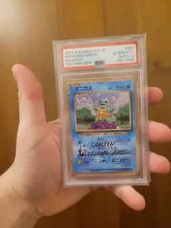 Pokemon card Signed Arita Squirtle holo CLK jp 001/032 CLK Jap PSA 10 Autentich - Image 1