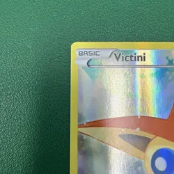 Victini XY117 Black Star Promo Full Art Pokemon Card XY 2016 NM- w Magnetic Case - Image 3