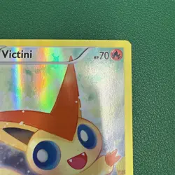 Victini XY117 Black Star Promo Full Art Pokemon Card XY 2016 NM- w Magnetic Case - Image 4