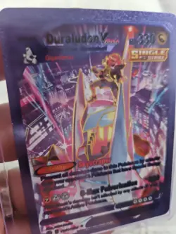 Duraludon Vmax Purple Rainbow Foil Fan Art Vinyl Textured Collector Card - Image 3