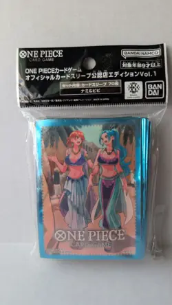 One Piece TCG Card Game Official Card Sleeves Nami & Vivi 70ct Vol. 1 - Image 2