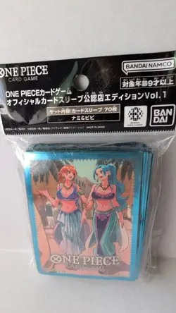 One Piece TCG Card Game Official Card Sleeves Nami & Vivi 70ct Vol. 1 - Image 5