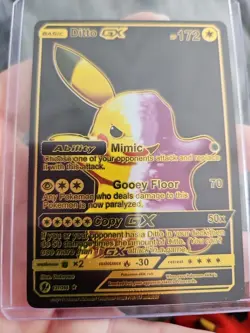 Ditto GX Black Foil Fan Art Vinyl Collector Pokemon Card 127/255 Gooey Floor - Image 5