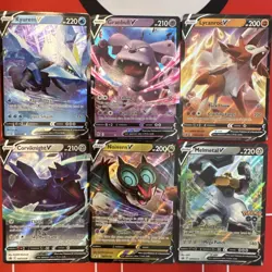 Pokemon TCG 6-Card Lot Holo Pokemon V NM - Image 1