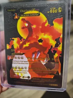 Charizard Vmax Black Foil Fan Art Vinyl Collector Pokemon Card 1/8 HP780 - Image 2