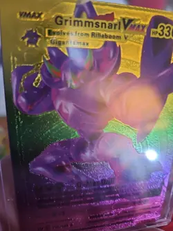 Grimmsnarl Vmax Rainbow Foil Fan Art Vinyl Textured Collector Card - Image 4