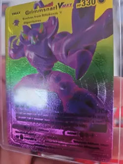 Grimmsnarl Vmax Rainbow Foil Fan Art Vinyl Textured Collector Card - Image 5