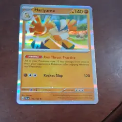 Pokemon Hariyama Holo Rare Card 113/193 PALdea Evolved Stage 1 140 HP English - Image 1